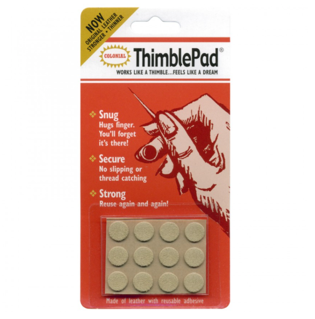 Adhesive Thimble Pads - 12 Pk